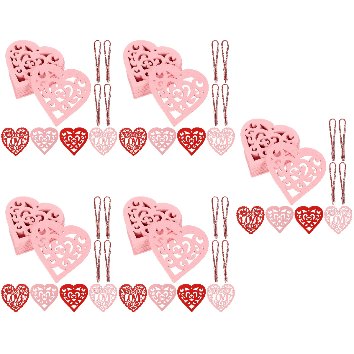 

200 шт., деревянные подвески в форме сердца