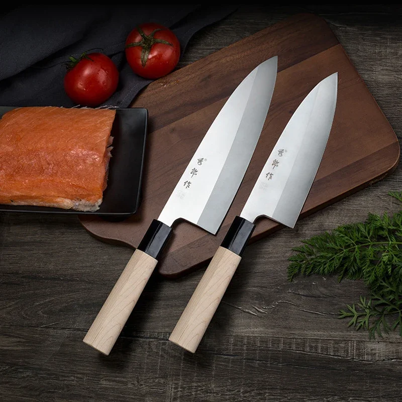 Нож для лосося нож филеровки рыбы деревянная ручка кухонные ножи из высокой