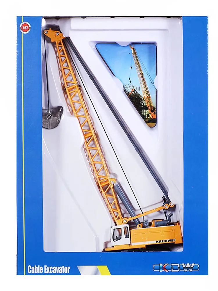 Масштабная металлическая модель подъемного крана с подвижными элементами 623015 |