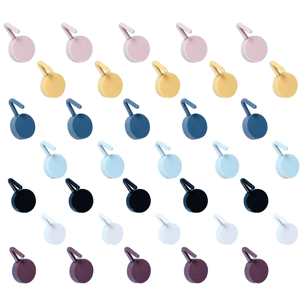 

40 шт., разноцветные крючки для одежды