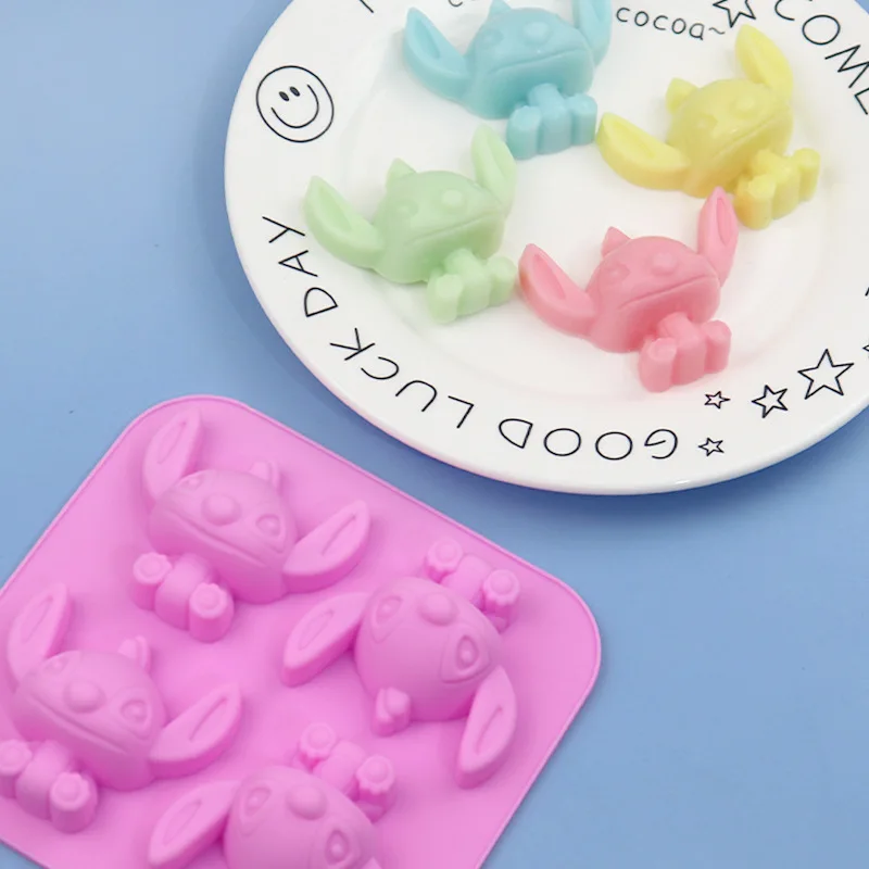 Игрушка-Стич диснеевские аниме силиконовая форма для выпечки &quotСтич&quot 3D ручная