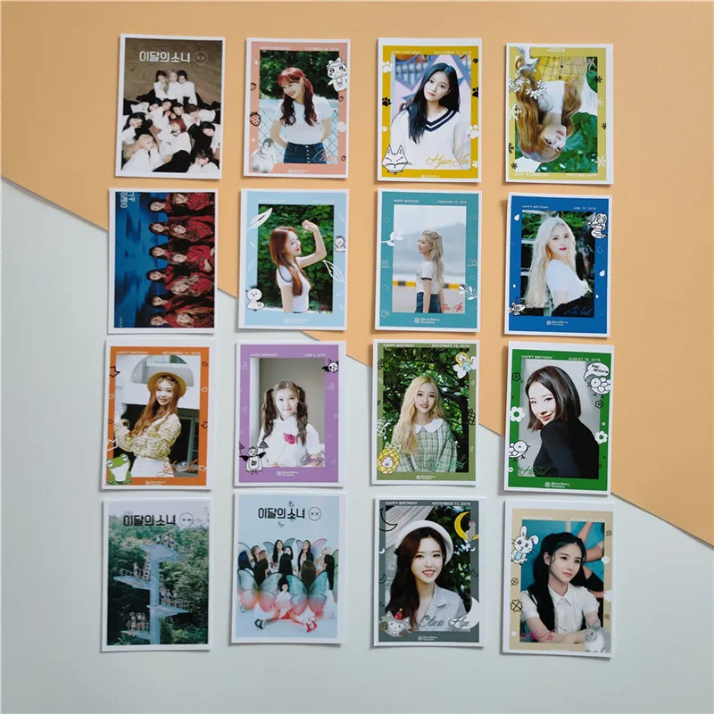 16 шт. Kpop LOONA LOMO Card альбом для девушек MV любимый самодельный фотоальбом Jeon Hee Jin Go Won