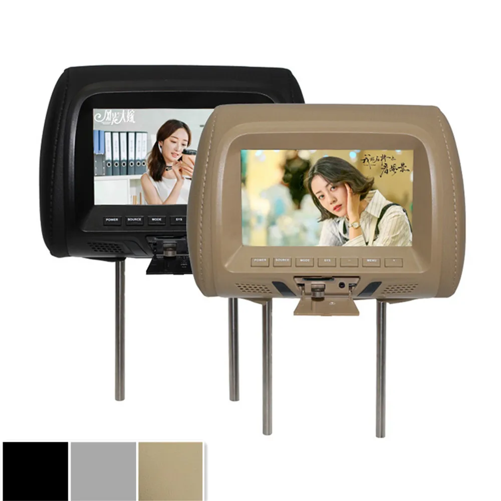 

Universal 7 Inch TFT LED Screen Car MP5 Player Headrest Monitor Support AV/USB/SD Input/FM/Speaker/Car Camera