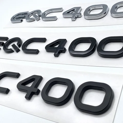 Хромированные Серебристые черные буквы багажника EQC400 4matic эмблемы для Mercedes Benz EQC электромотор SUV AWD N293