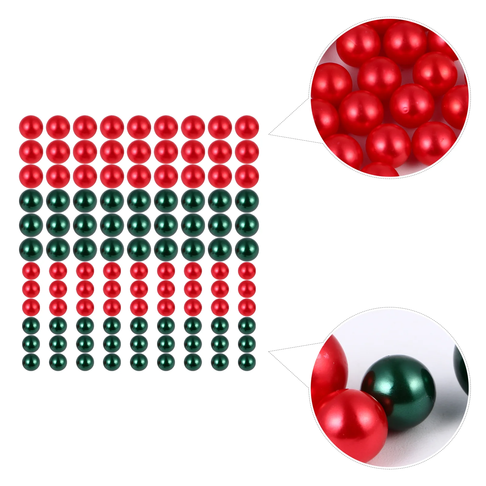 

4 pack/300pcs DIY Beads Simulation Pearl Round Beads Accessory