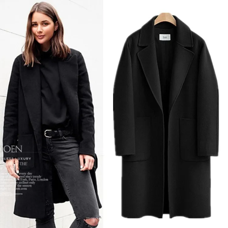 

Large Size Autumn and Winter New en Coat Women's Fashion Mid-Length Loose Thick Overcoat