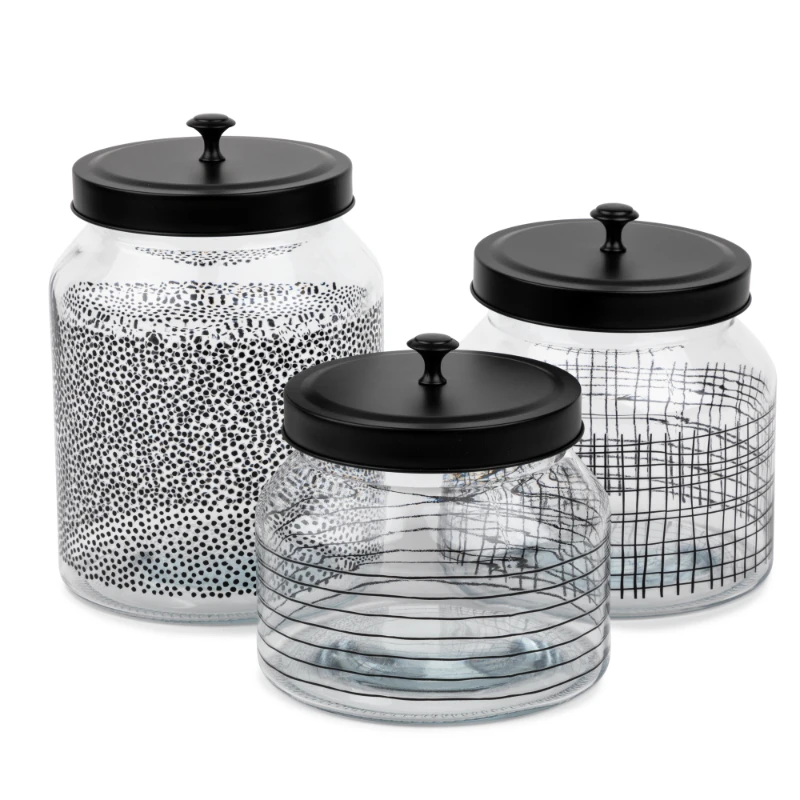 

2023 Glass Storage 3 pcs Set Storage Organizer free shipping