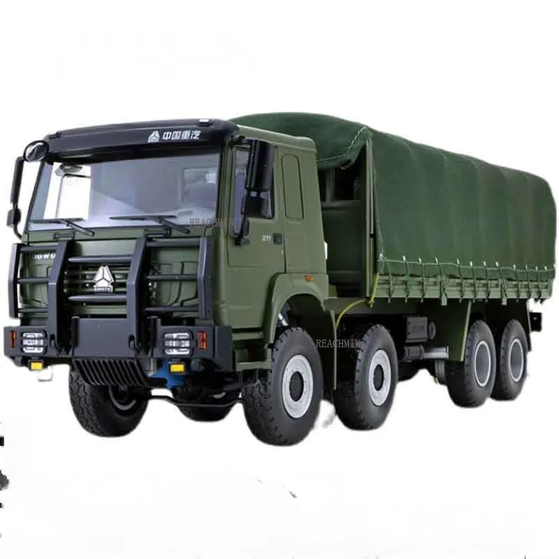 

Модель военного автомобиля транспортера Howo 1:24, модель грузовика из сплава, модель автомобиля Sinotruk, коллекция инженерных транспортных средс...