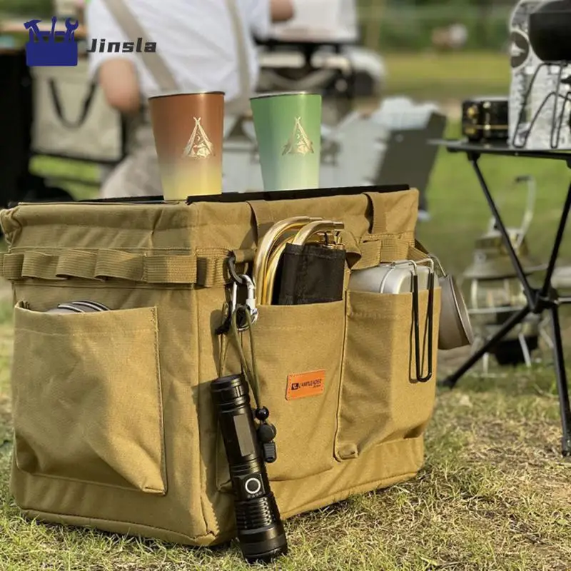 

Portable Outdoor Kit Oxford Cloth Storage Bag Tactical Storage Bag Storage Box Foldable Camping Storage Handbag Large Capacity