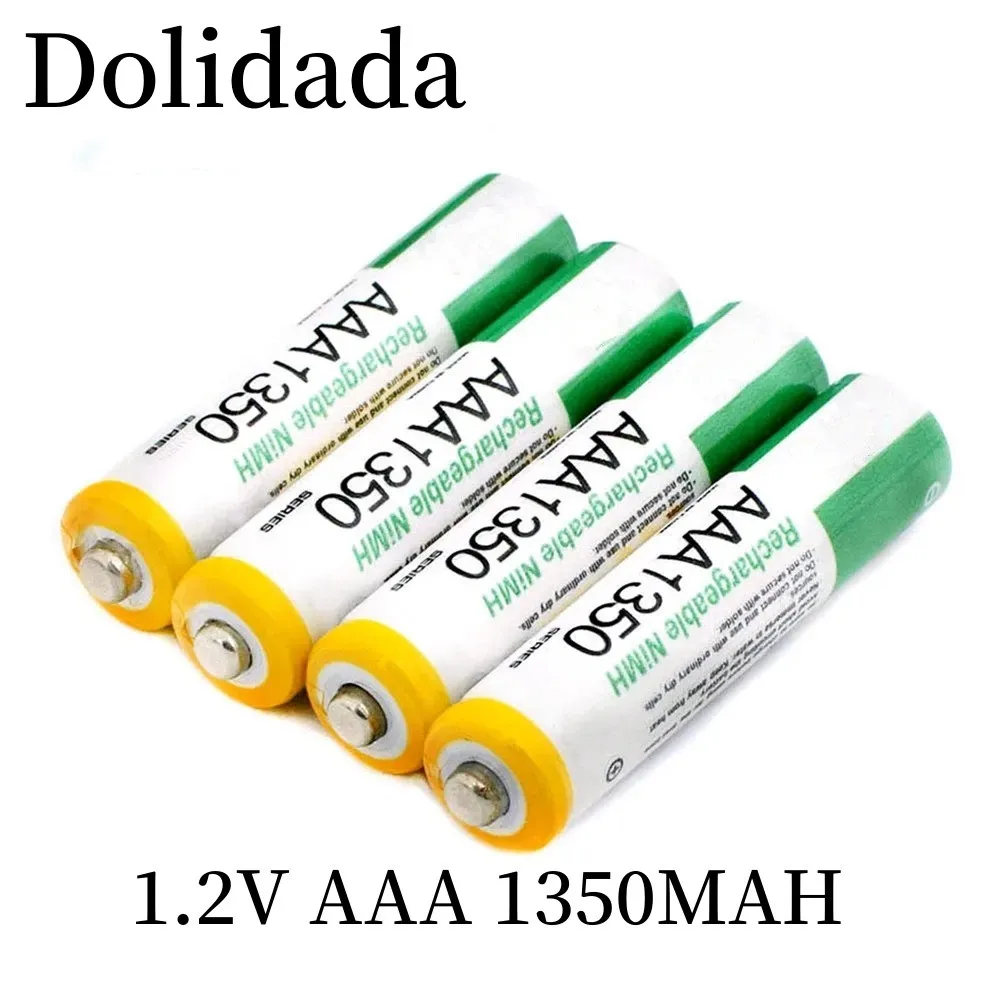 

2023NEW 1,2 V AAA1350MAH перезаряжаемая батарея подходит для бритвы калькулятор электрических игрушек