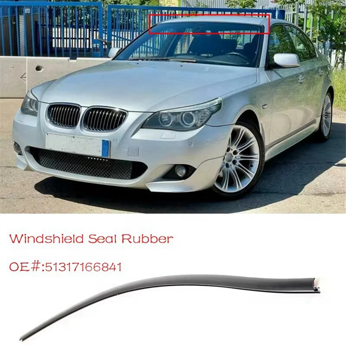 Уплотнитель на лобовое стекло для BMW 5 525xi 528i XDrive 528xi 530xi 535xi