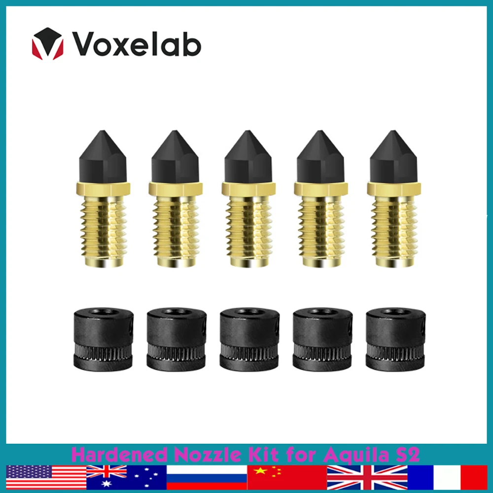 

Voxelab закаленный комплект сопла для Aquila S2 обновленные Запчасти для 3D-принтера запасные части