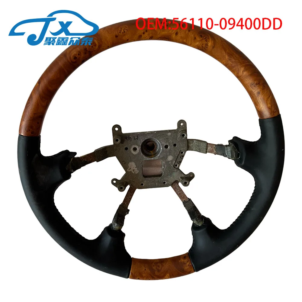 

Peach wood leather steering wheel with bare wheels For HYUNDAI SONATA EF 2004-2009 56110-09400DD 5611009400DD