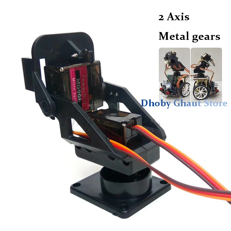 

FPV Servo 2 Axis Gimbal Stand Dual-Axis Directional Camera Sensor FPV Servo Stand Support SG90 42g for RC Model Airplane Parts