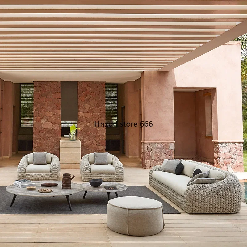 Уличный садовый диван гостиная одноэтажный террасный патио секционная уличная