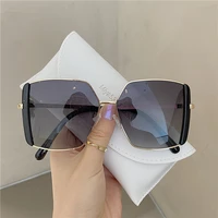 2022 vintage show oversize square sunglasses women luxury brand desigh big frame women sun glasses fashion female glasses oculos