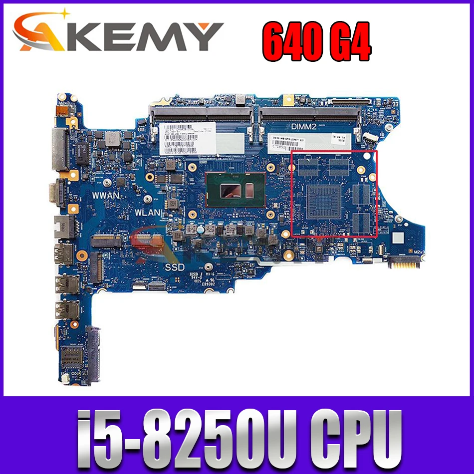 

L09567-601 6050A2930101-MB материнская плата для ноутбука HP ProBook 640 G4, ноутбук с процессором i5-8250U, 100% полностью протестирован