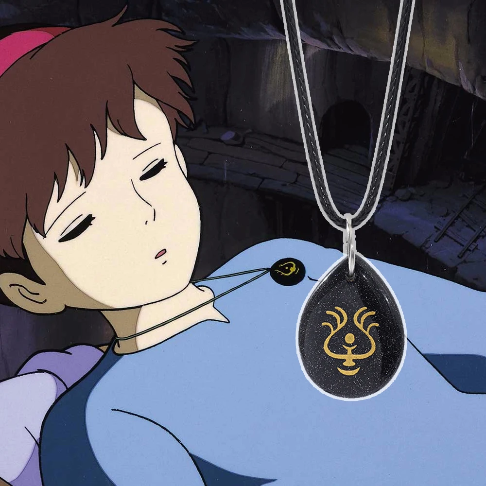 Hayao Miyazaki Anime Sheeta Necklace Castle In The Sky Laputa Flying Stone Pendants Necklace Rope Chain Cosplay Costume Jewelry