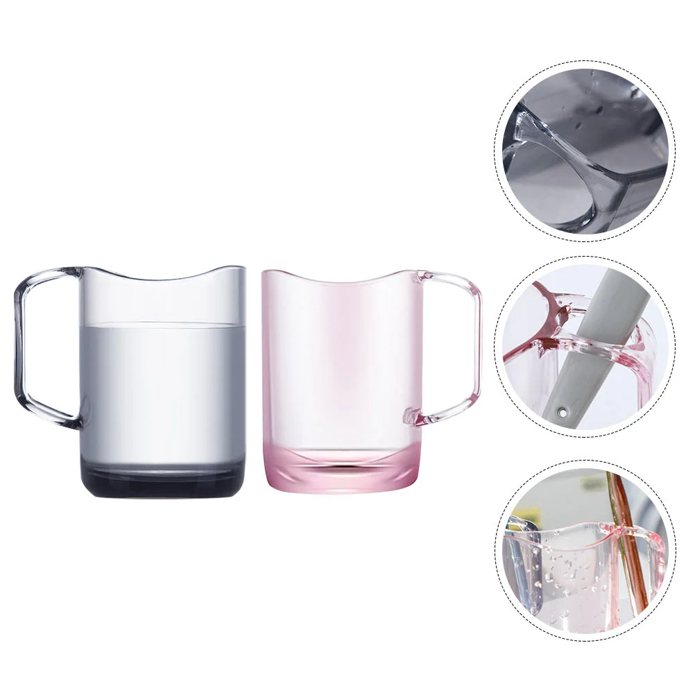 

2 Pcs Washing Cup Tooth Cup Drinking Cups Tumbler Cute Bathroom Tumbler Bathroom Mug Plastic Toothpaste Cup Lovers