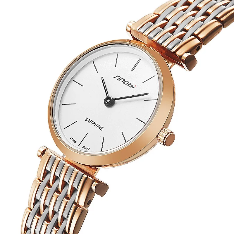 SINOBI Super Ultra Thin Women Watches Top Luxury Woman's Quartz Wristwatches Simple Design Fashion Clock For Lady Dropshipping enlarge