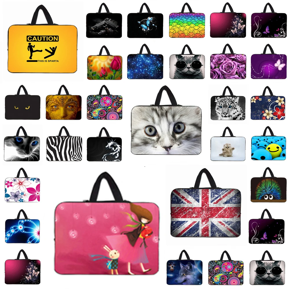 Waterproof Neoprene Laptop Bags 10 12 13 14 15 17 10.1 13.3 15.4 Notbook Netbooks Carry Shell Pouch Cover Bags Custom Tablet Bag