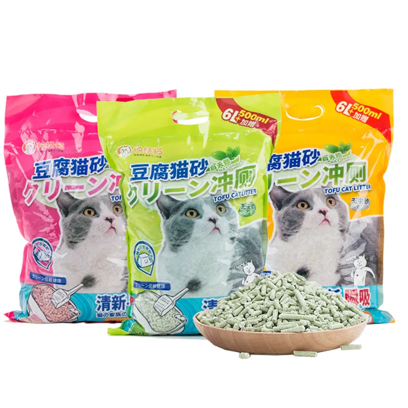 

Degradable Plant Cat Litter Cleaning Supplies Deodorant Cat Litter Natural Tofu Cat Litter Sand Pet Shop Pet Product 6.5L