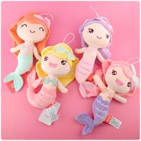 cartoon mini mermaid fish princess kawaii animal plush toy doll cute bag pendant small change childrens gift