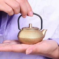 mini japanese style cast iron tea kettle tetsubin small teapot tea pot 50ml easy to carry
