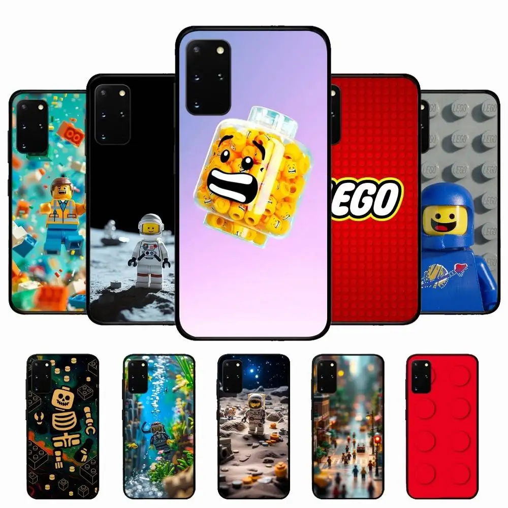 Фото Модный чехол для телефона с логотипом бренда L-Lego для Samsung S 24 Fe 25 Ultra Plus 20 Lite 21 30 22 23 24 22 Ultra 5G Fundas №1