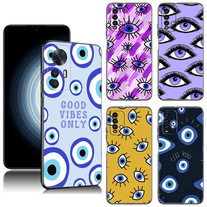 

Lucky Eye Blue Evil Eye Phone Case For Xiaomi Redmi K40 K50 Gaming Note 5 6 K20 K60 Pro 7A 8A 9A 9C 9i 9T 10A 10C A1 A2 + Cover