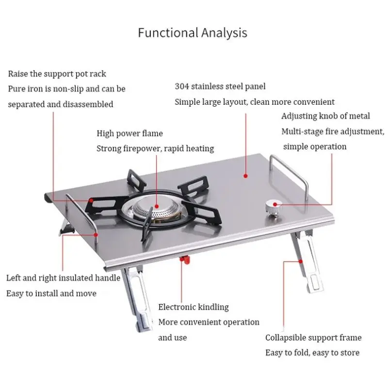 Туристическая газовая плита 4000 Вт