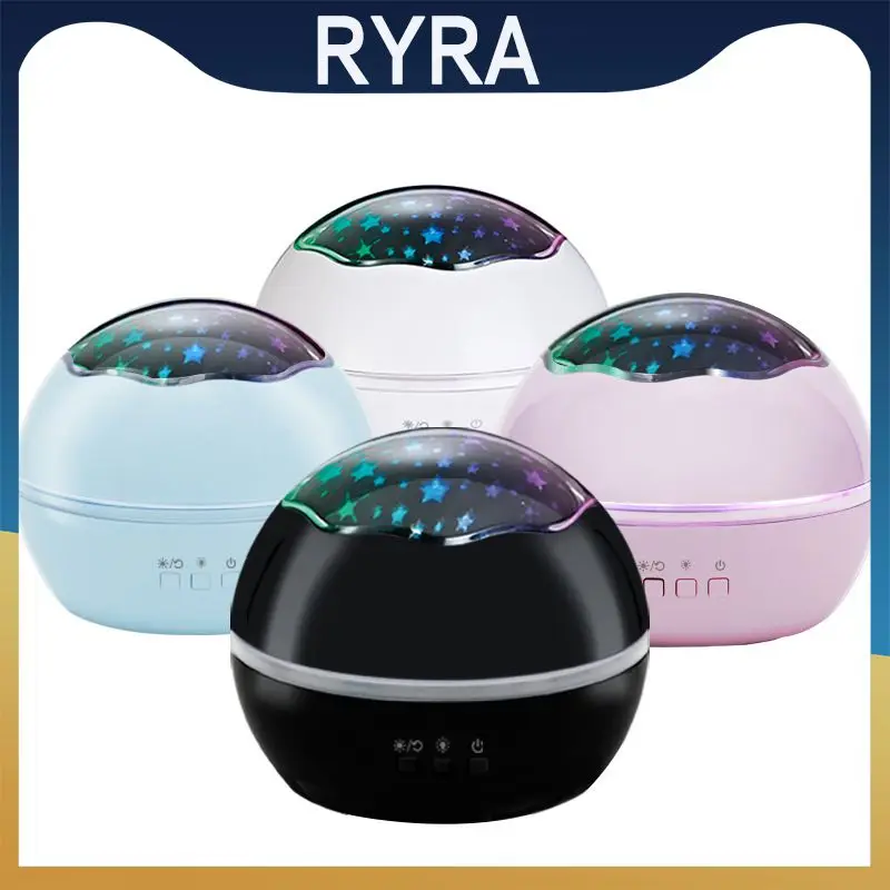 

Starry Sky Projection Lamp Star Moon Projector LED Rotating Night Lights Colorful USB Nebula Lamp Home Decor For Kid's Gift