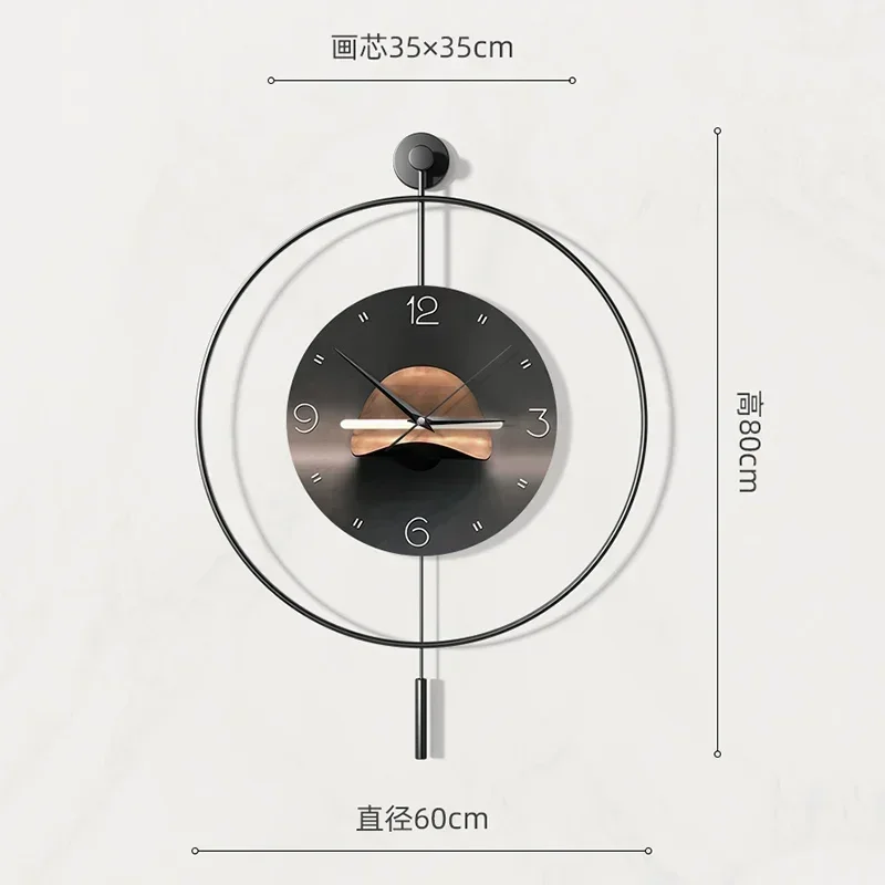 Золотые настенные часы большого размера с маятником стильные большие