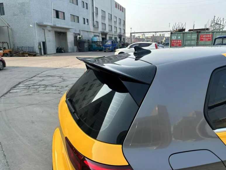 Фото Для VW Golf 8 MK8 8.5 GTI Rline 2019-2024 3 Oettinger Стиль Автомобильный задний спойлер на крышу Крыло Комплект кузова Модификация Внешняя настройка №2