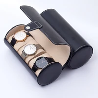 watch box leather watch organiser boxes display stand travel portable roll watch storage case high quality slide in out box gift