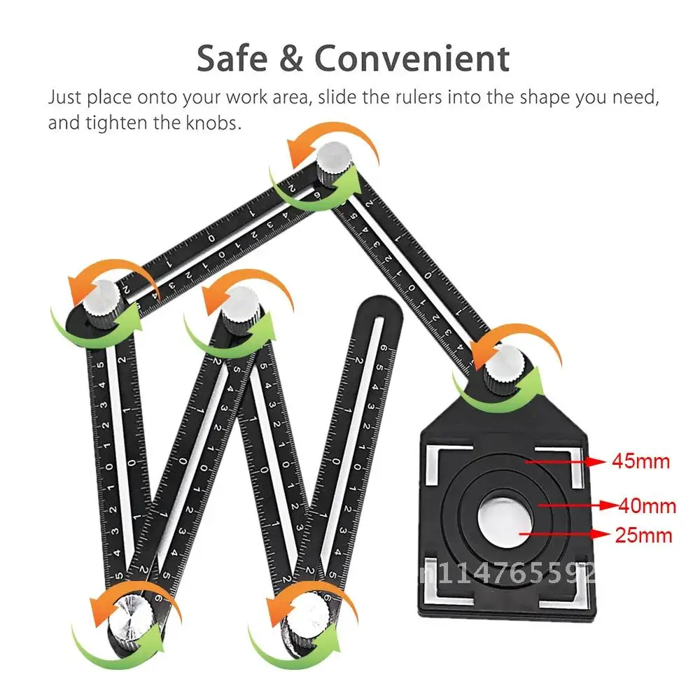 Линейка угловая из алюминиевого сплава измерительная линейка шаблон инструмент