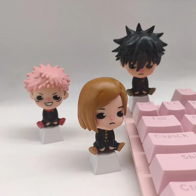 

1pcs Jujutsu Kaisen Pbt Personalized Keycaps Kawaii Anime Gojo Satoru Itadori Yuji Megumi Keycaps For Mechanical Keyboards