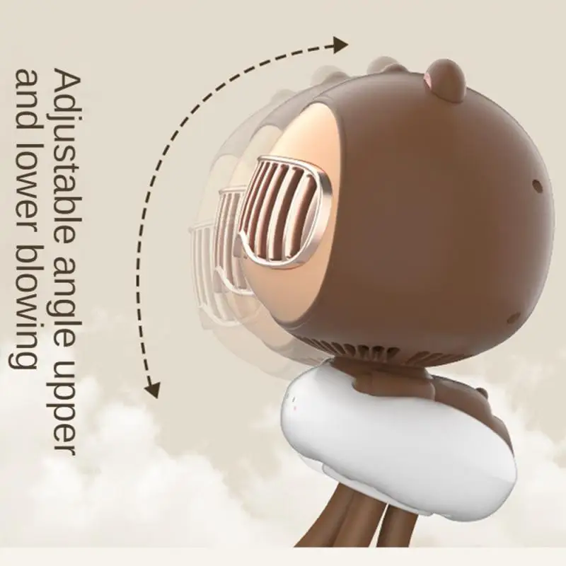 

Automatic Shaking Head Octopus Support Small Fan Multifunctional Desktop Wireless Air Cooler Leafless Design Low Noise Operation