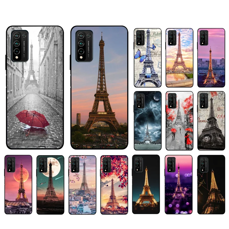 

Love London Eiffel Tower Phone Case for Huawei Honor 50 10X Lite 20 7A 7C 8X 9X Pro 9A 8A 8S 9S 10i 20S 20lite 7X 10 lite