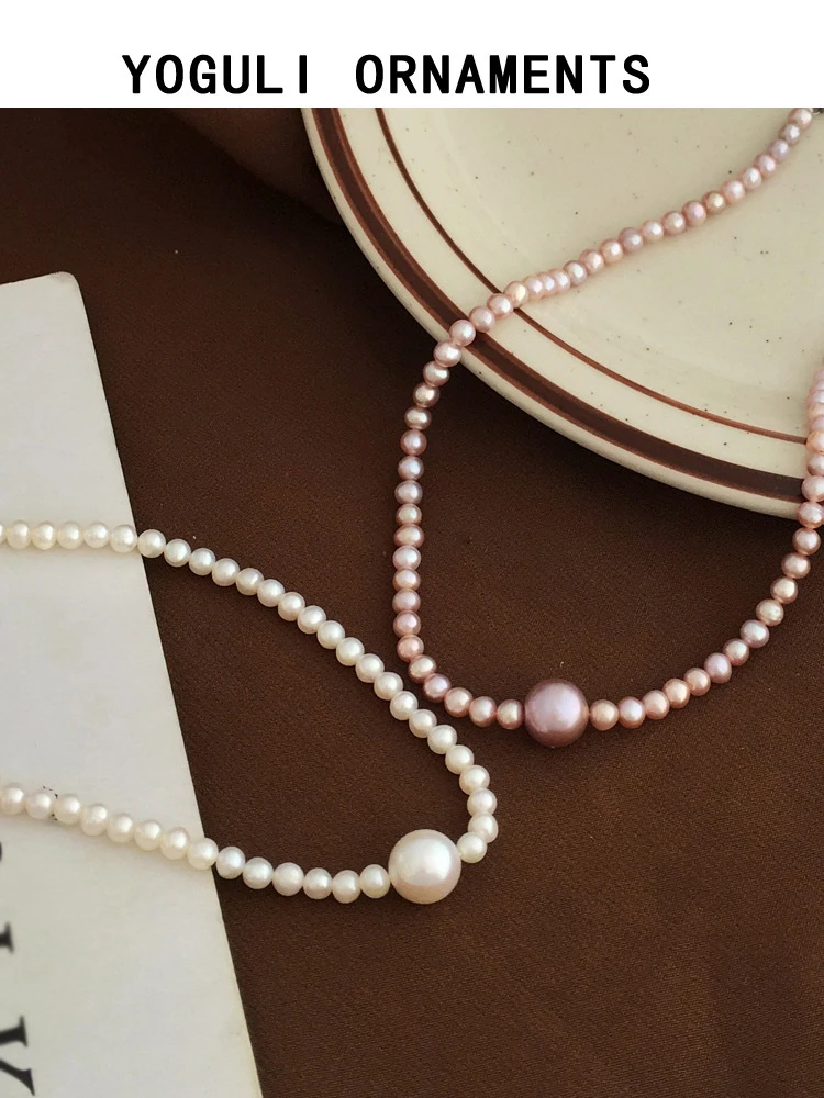 Delicate Jewelry Natural Freshwater Pearl Choker Necklace Pretty Design Elegant Temperament Necklace For Celebration Gifts