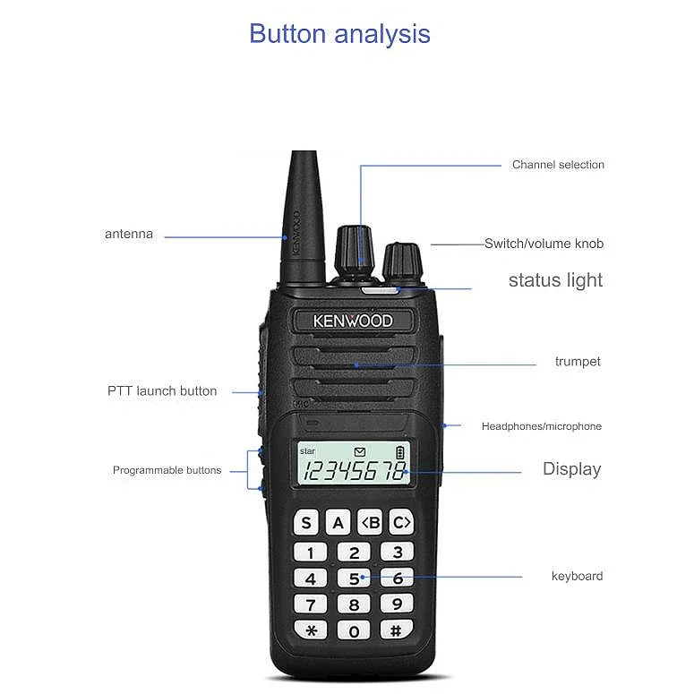 Портативная радиостанция Kenwood Walkie Talkie Цена в Пакистане Radio NX1200 NX1300