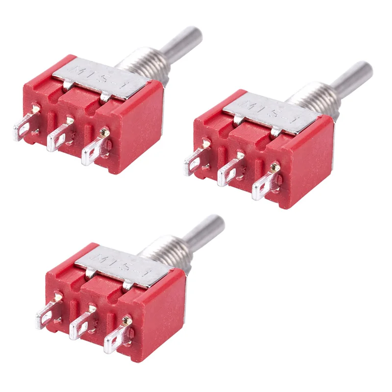 

15 x Mini Momentary (On)Off(On) Toggle Switch Model Railway SPDT 12V,Silver