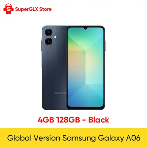Глобальная версия Samsung Galaxy A06 4G смартфон Mediatek Helio G85 6, 7 большой PLS ЖК-дисплей 50MP двойная камера 5000 мАч аккумулятор