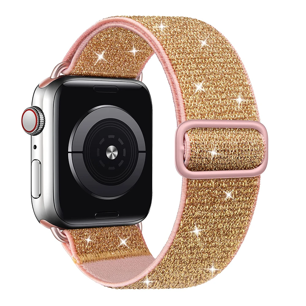 

Ремешок нейлоновый для Apple Watch Series 7, браслет для смарт-часов iWatch band 5 4 SE 6 44 мм 40 мм, 45 мм 41 мм 42 мм 38 мм