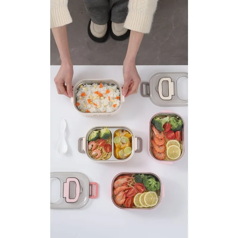 Kawaii Snoopy двухслойный ланч-бокс детский герметичный кухонный микроволновая печь с