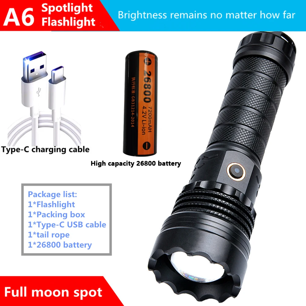 

KENSUN Телескопический фонарь 26800 мАч