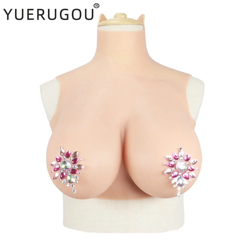 

YUERUGOU Fake Boobs Realistic Silicone Breast Forms For Crossdressing Drag Queen Shemale Crossdresser Transgender D E F G Cup