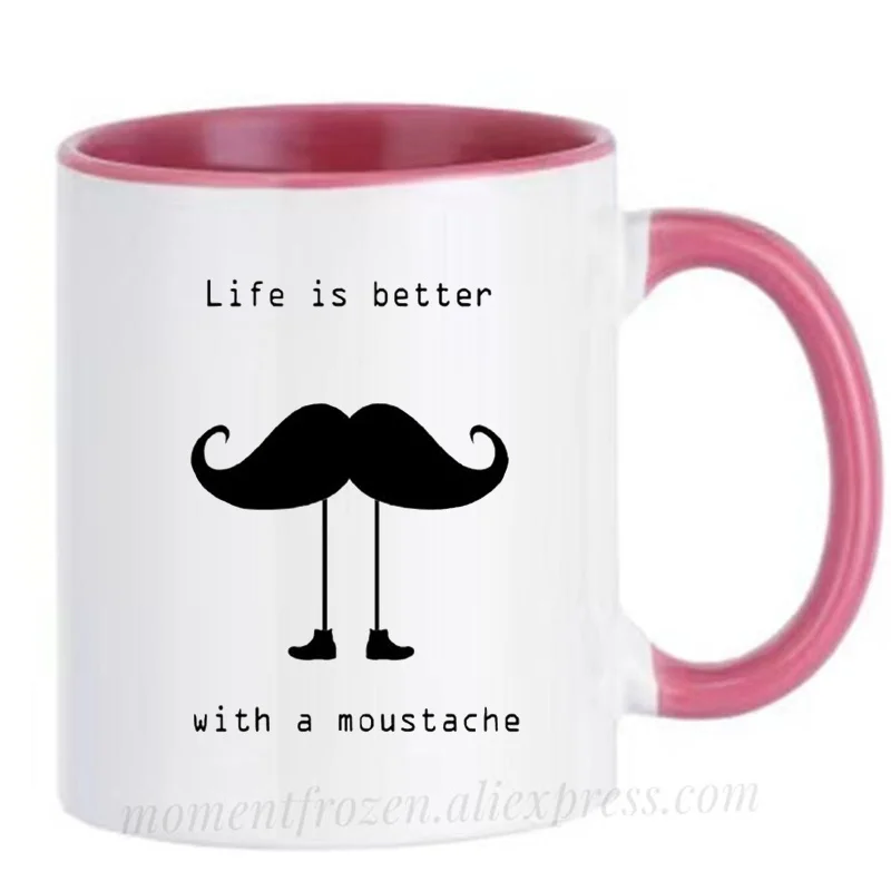 

Beard Moustache Mugs Boyfriend Husband Coffee Cup Creative Milk Drinkware Personality Morph Coffeeware Home Decor Birthday Gifts