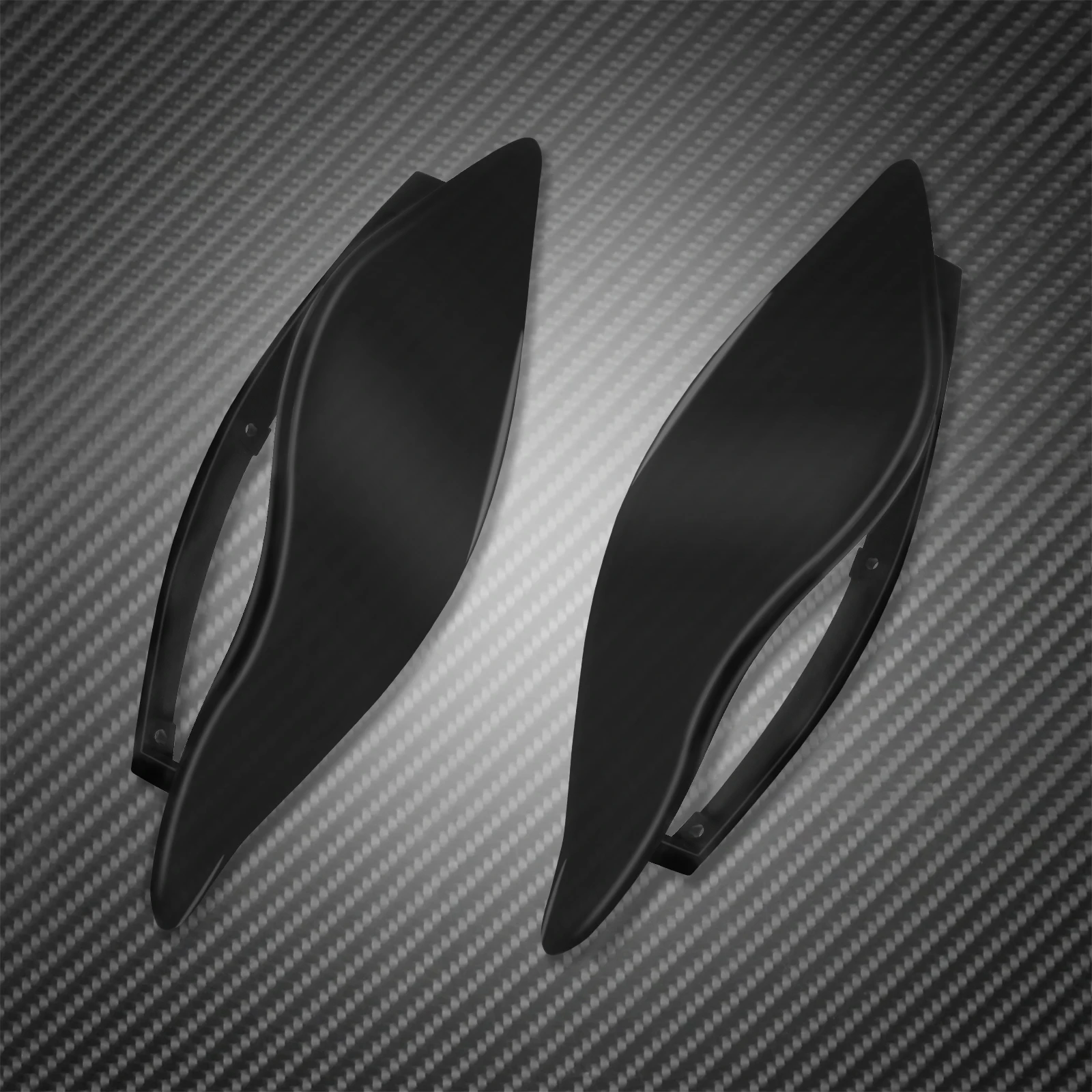 Мотоцикл черный/Дым Регулируемый Лобовое стекло боковое крыло лобовое дефлектор