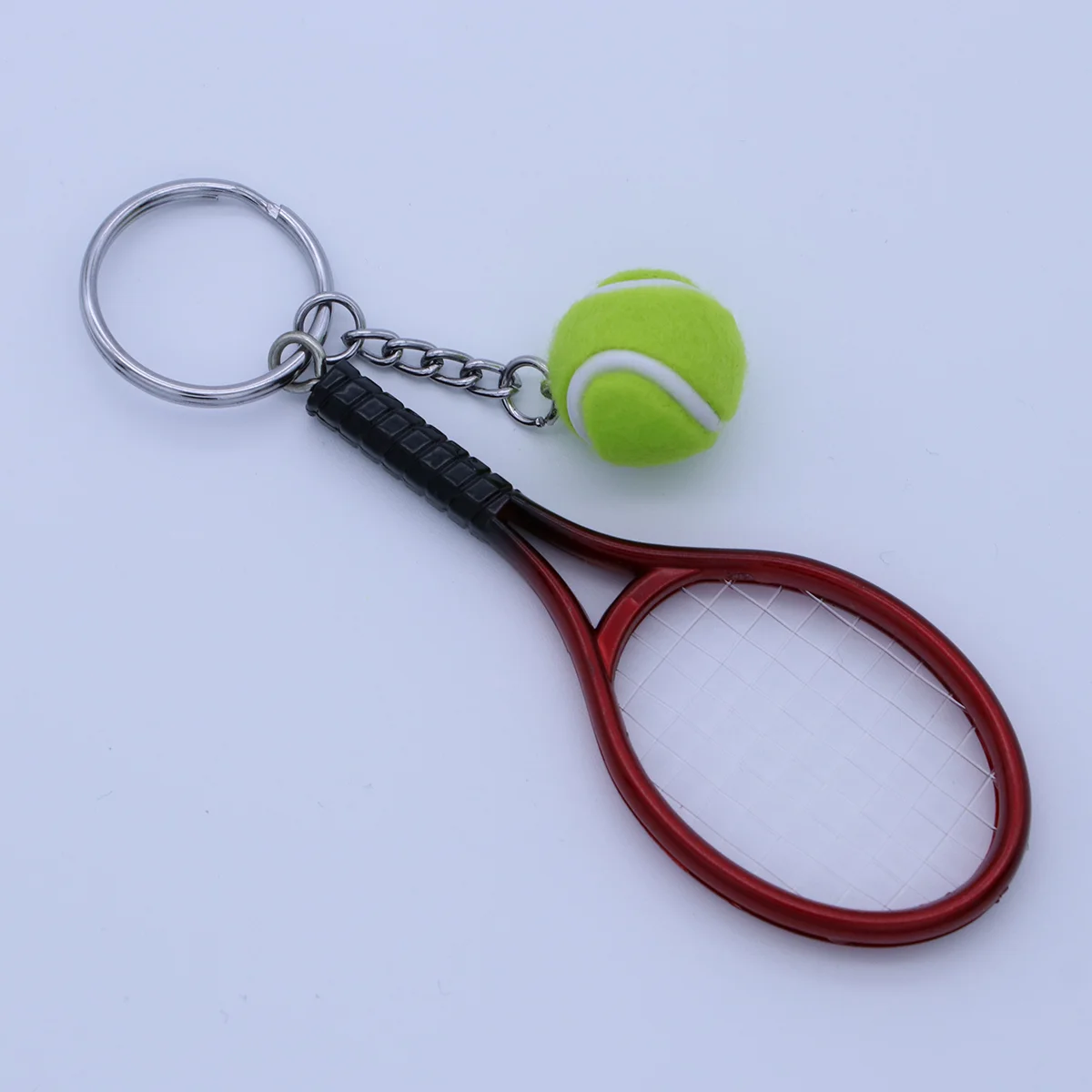 Брелок для ключей забавные цепочки кольца брелки автомобиля теннисная ракетка